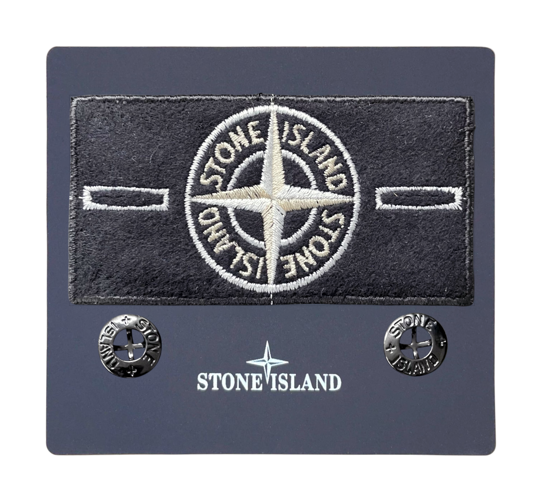 Silver Stone Island Badge